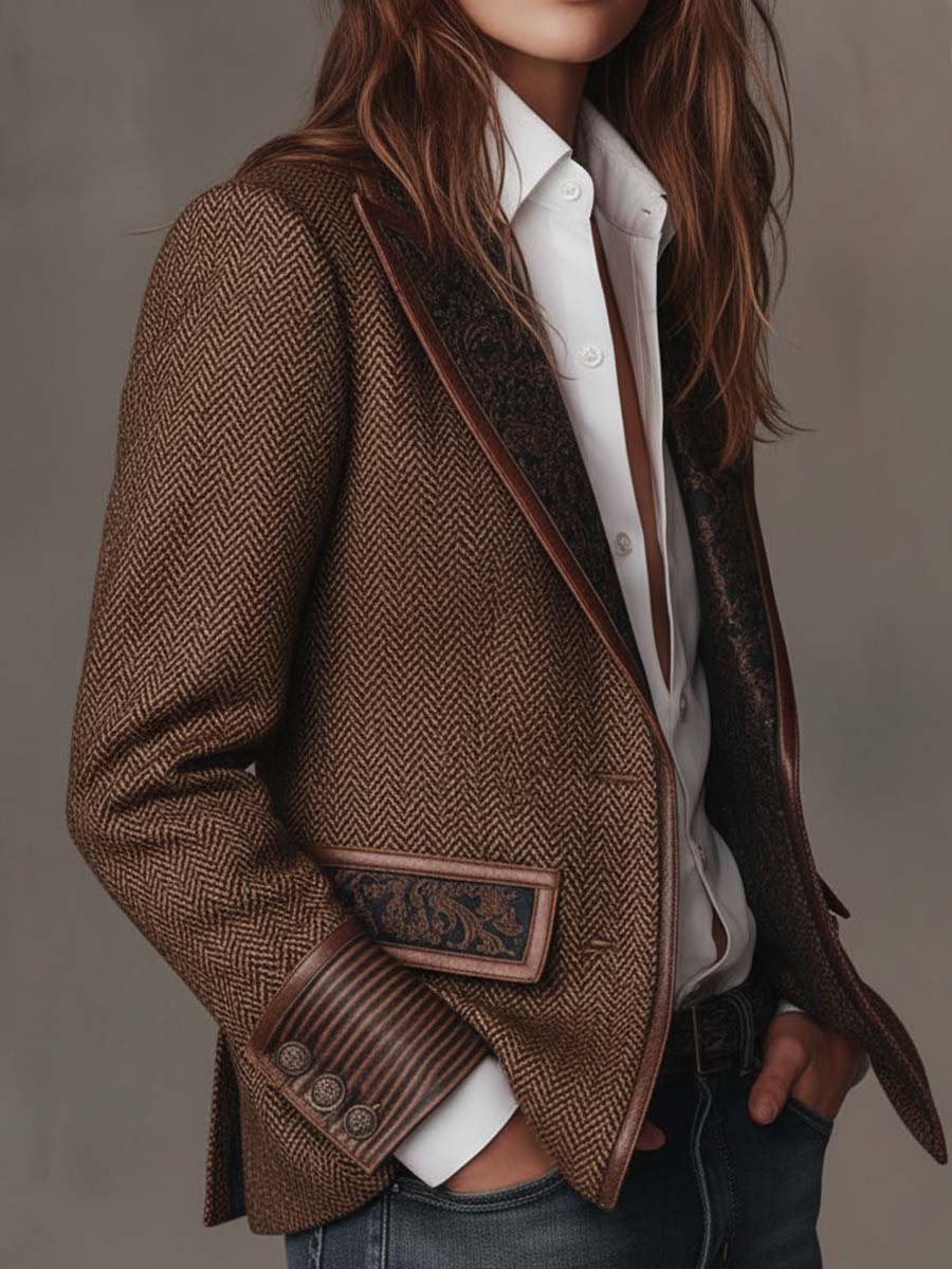 Blazer de espiga Gisèle