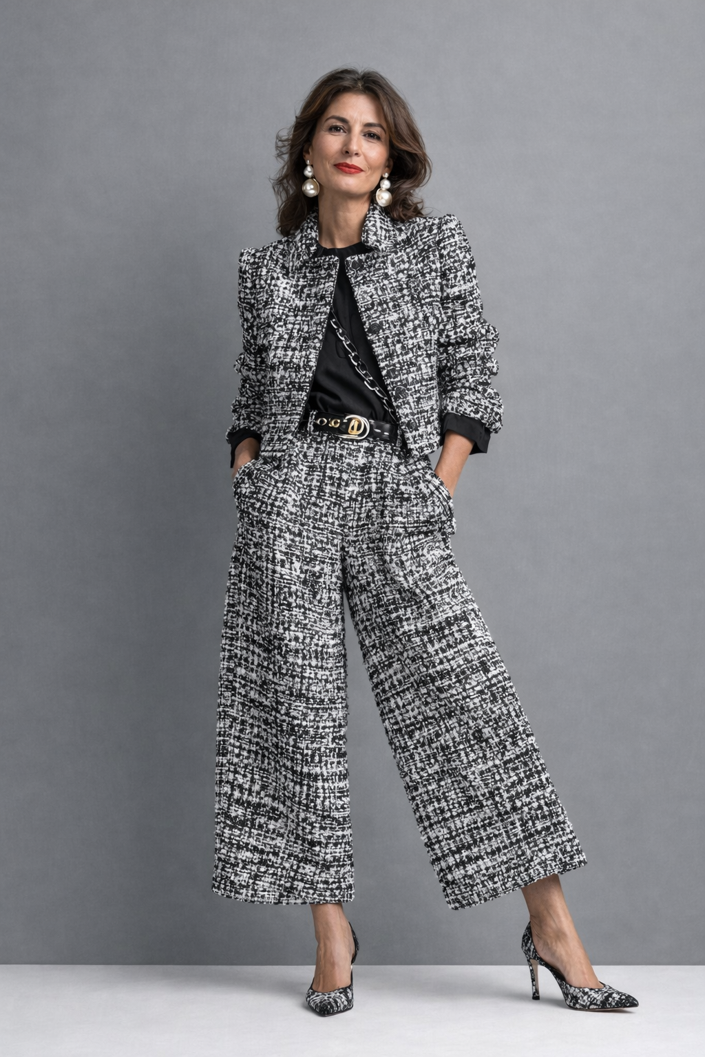 Conjunto de tweed Irene