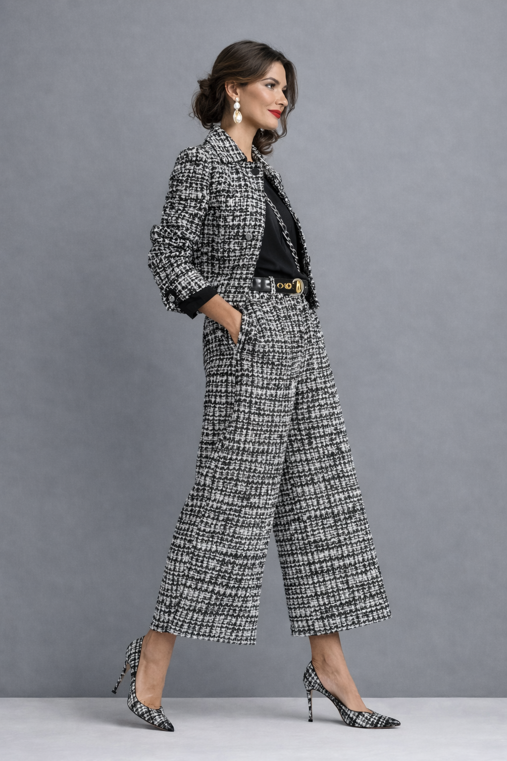 Conjunto de tweed Irene