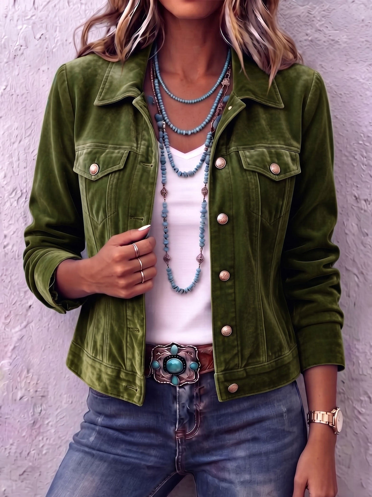 Chaqueta de terciopelo Raffaella