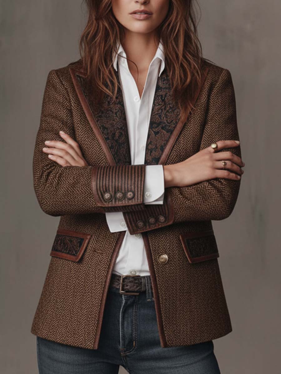 Blazer de espiga Gisèle