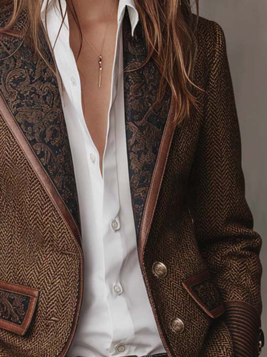 Blazer de espiga Gisèle
