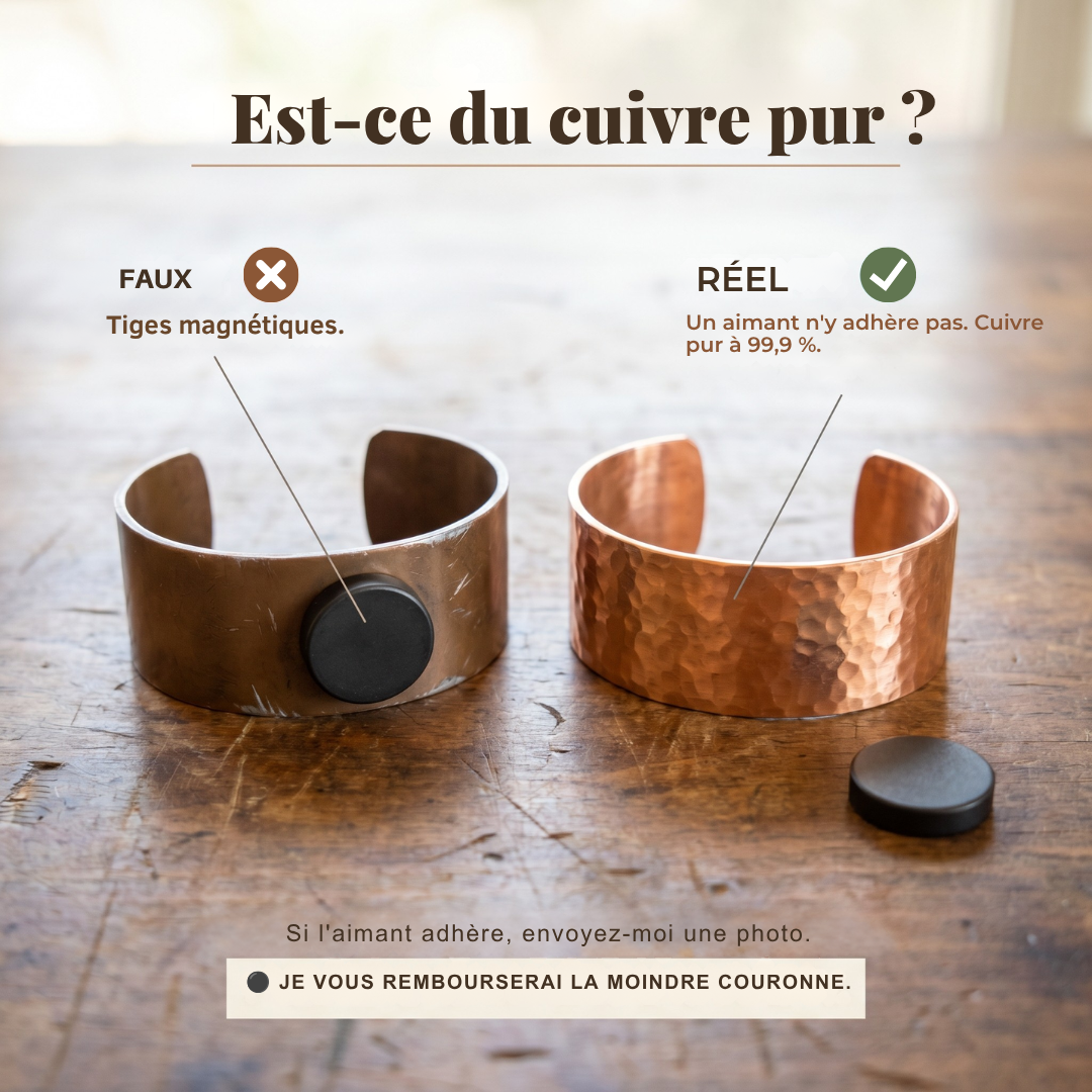 Anillo de cobre grabado