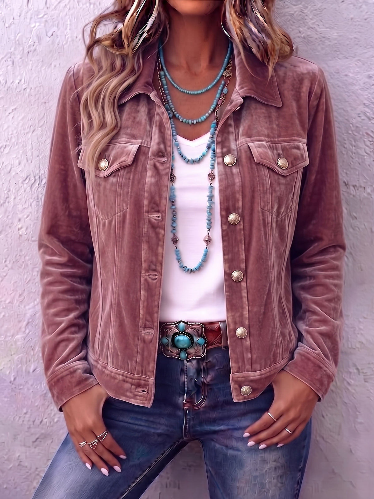Chaqueta de terciopelo Raffaella