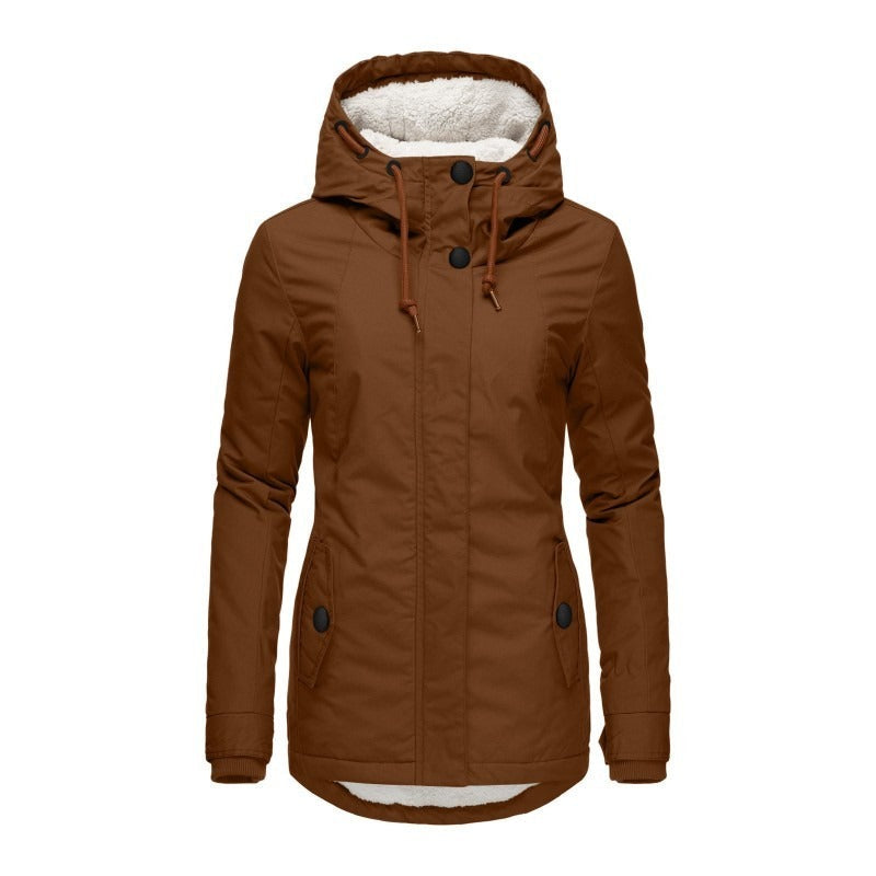 Parka Livigno — Acolchada con Interior de Sherpa y Capucha